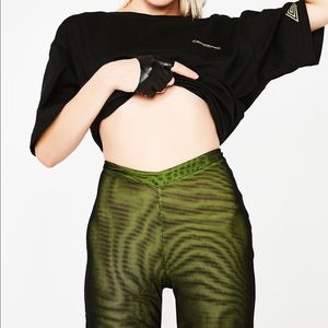 I.AM.GIA green biker shorts